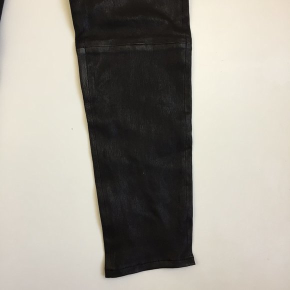 NWT L'AGENCE Black France 100% Genuine Lamb Leather Slim Fit Legging Pants - Picture 7 of 12